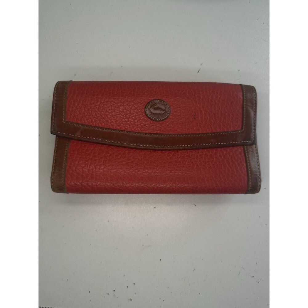 Dooney & Bourke Red and Brown Wallet